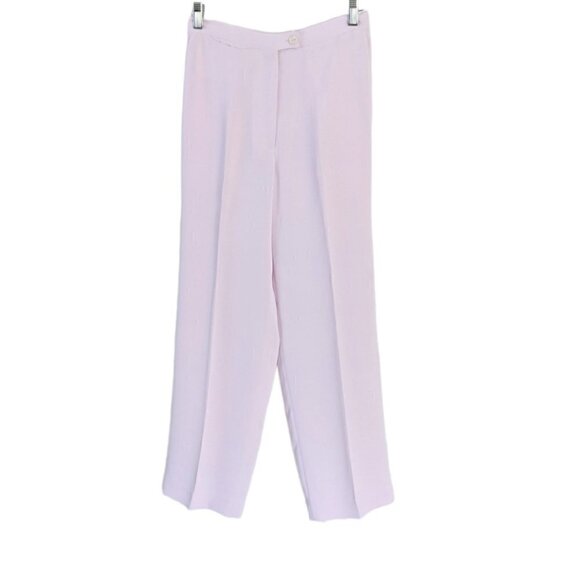 VINTAGE pink lilac flowy wide leg pants trousers size Small @y - Picture 1 of 10